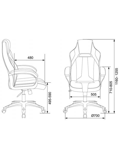 Компьютерное кресло Zombie Viking 2 Aero черное / желтое