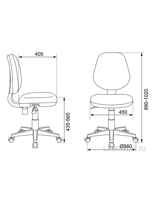 Кресло детское Бюрократ CH-W213 / TW-13A розовый / белый