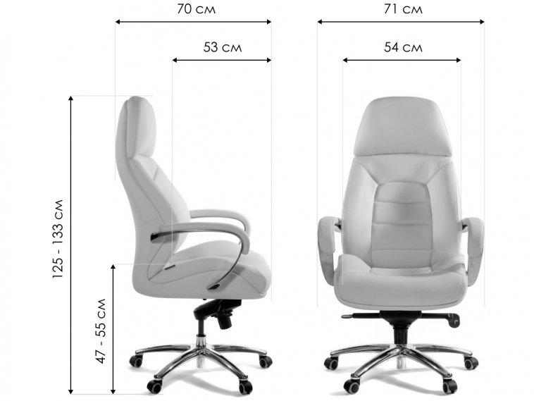 Компьютерное кресло Porsche F181 темно-серое кожа