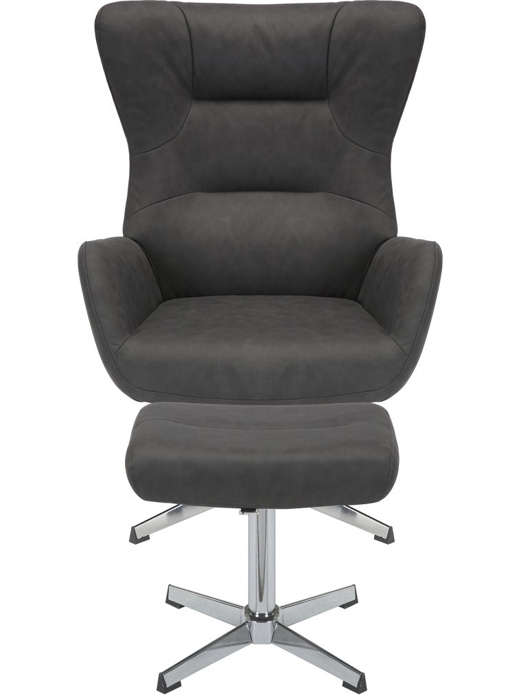 Кресло мягкое Everprof Apple ткань темно-серый