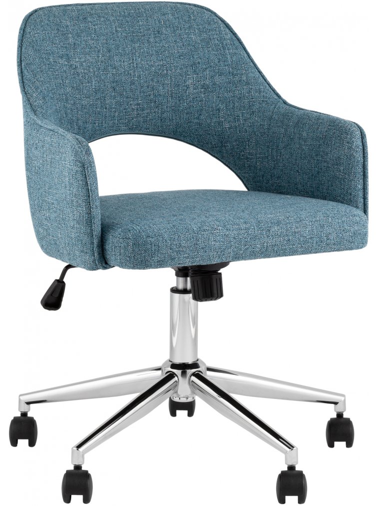 Кресло офисное Кларк рогожка синий