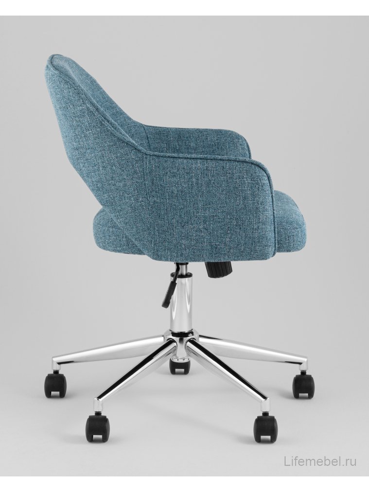 Кресло офисное Кларк рогожка синий