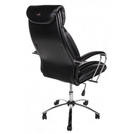 Кресло Randolf экокожа / хром черное