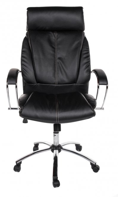 Кресло Randolf экокожа / хром черное