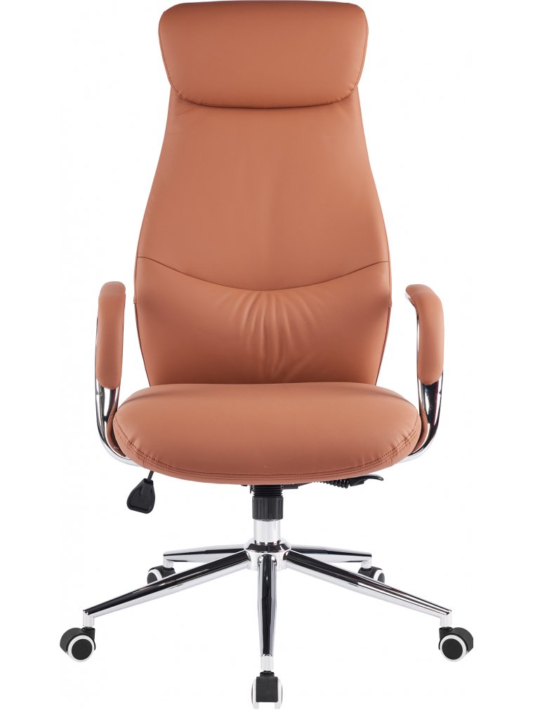 Кресло руководителя Everprof Bell экокожа коричневый