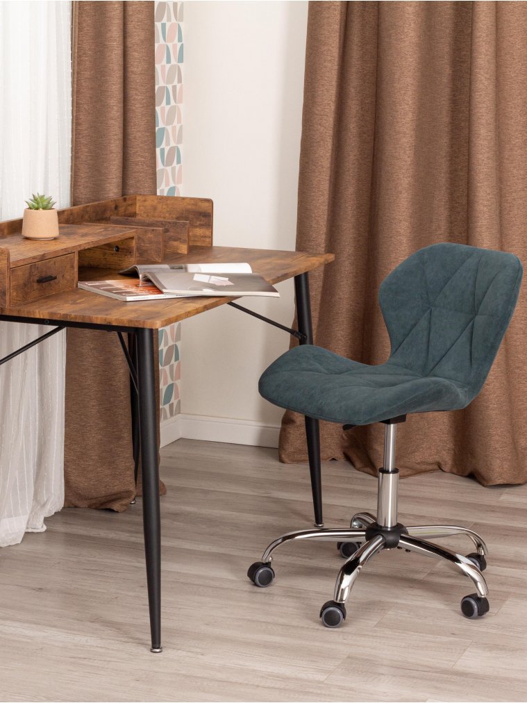 Компьютерное кресло Selfi велюр clermon малахит 089