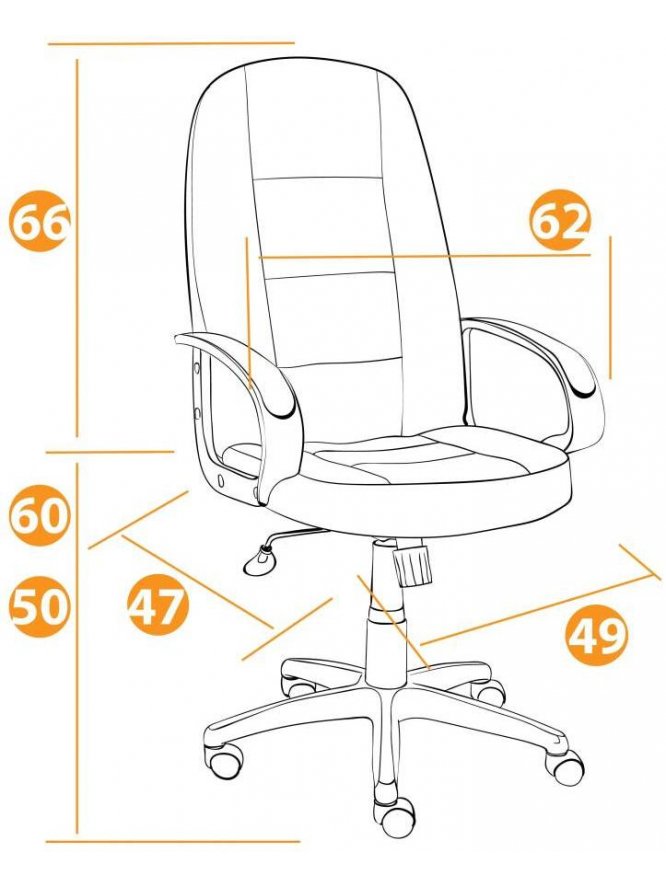Компьютерное кресло СН747 черное