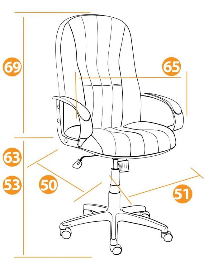 Компьютерное кресло СН833 черное