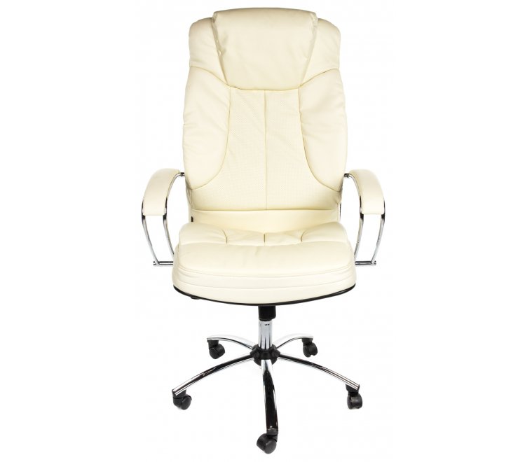 Кресло Swift экокожа / хром бежевое