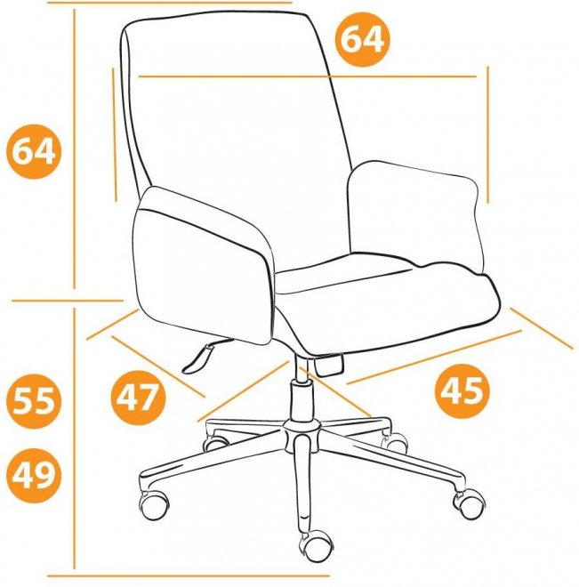 Компьютерное кресло York/Йорк серое