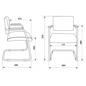 Офисное кресло Бюрократ CH-271N-V/SL/OR-12