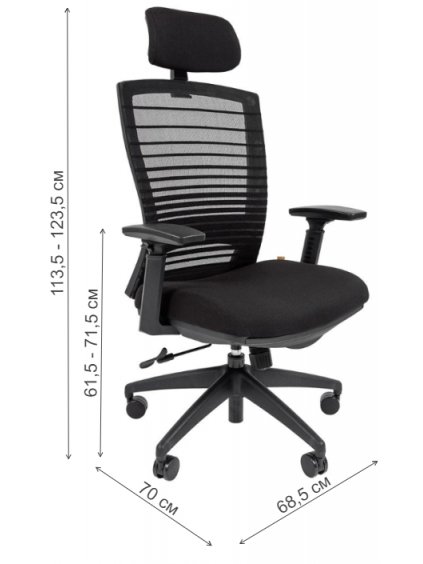 Офисное кресло Chairman СН 285 черное