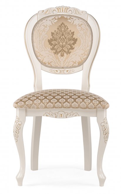 Деревянный стул Adriano 2 слоновая кость / золото
