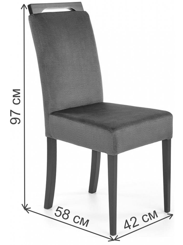 Деревянный стул Clarion 2 зеленый / черный