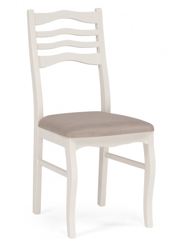 Деревянный стул Амадиу бежевый / молочный