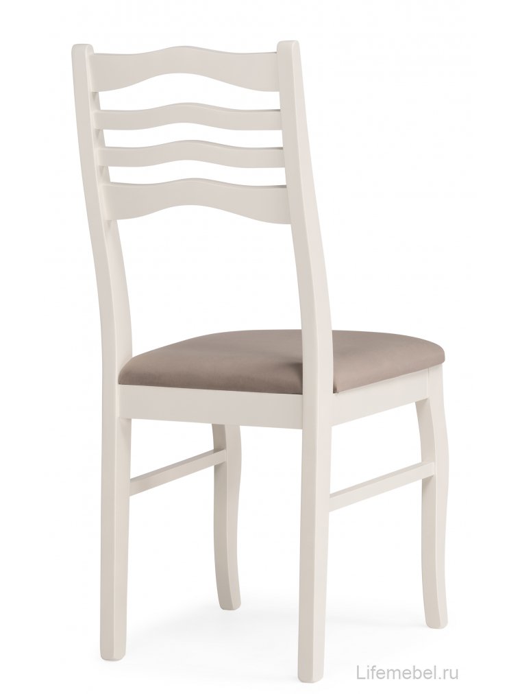 Деревянный стул Амадиу бежевый / молочный