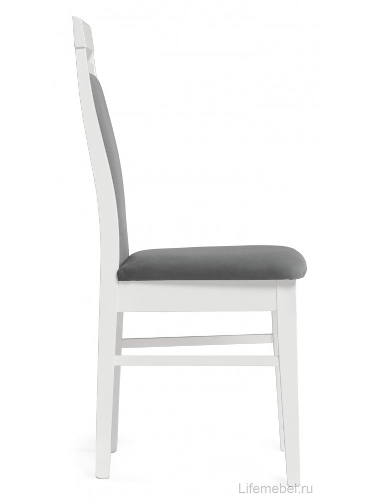 Деревянный стул Амиата серый / белый