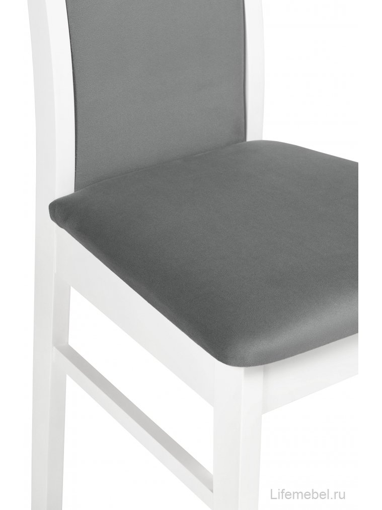 Деревянный стул Амиата серый / белый