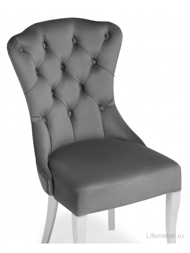 Деревянный стул Милано 1 серый / белый