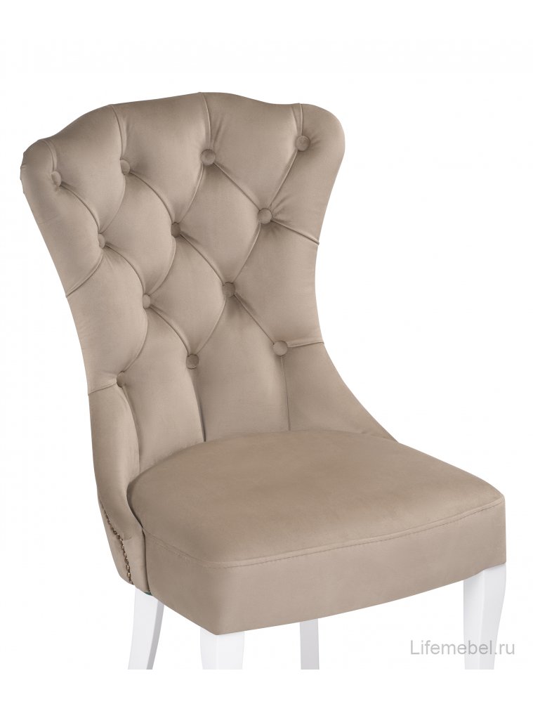 Деревянный стул Милано 1 бежевый / белый