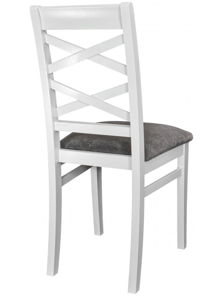 Деревянный стул Араго белый / графит