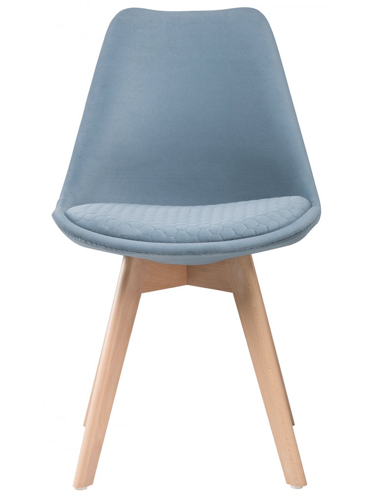 Деревянный стул Bonuss light blue / wood