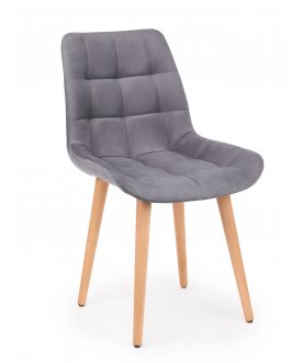 Деревянный стул Челси темно-серый (zd 995) / светлое дерево