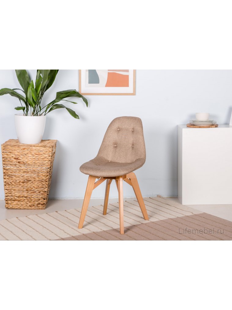 Деревянный стул Eames lite Сканди браун