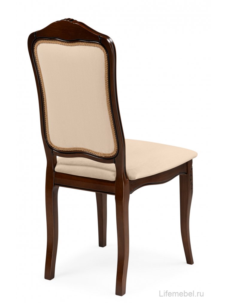 Деревянный стул Эмилин вишня / бежевый тк. К02
