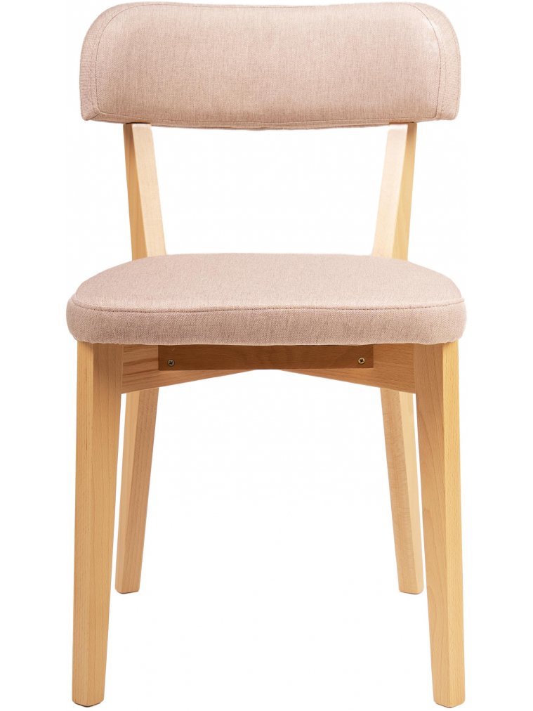 Деревянный стул Франк кремовый / натуральный бук