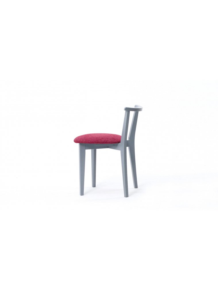 Деревянный стул Франк ПМ серый / красный