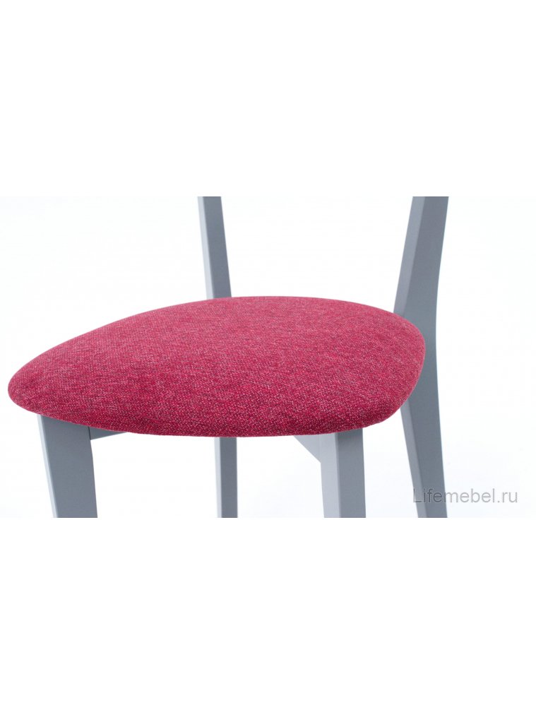 Деревянный стул Франк ПМ серый / красный
