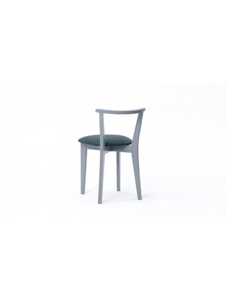 Деревянный стул Франк ПМ серый / зелёный