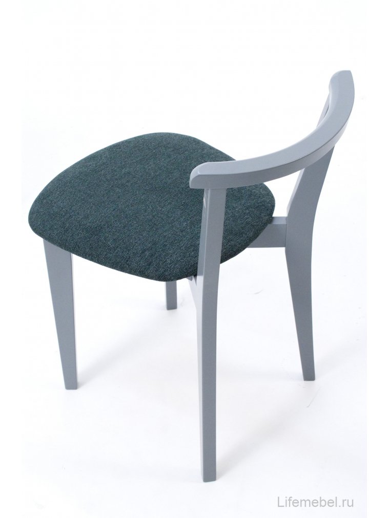 Деревянный стул Франк ПМ серый / зелёный