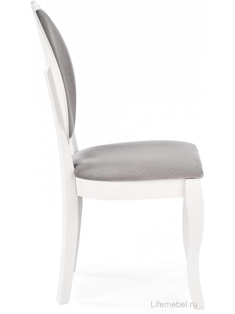 Деревянный стул Гетис белый / серый