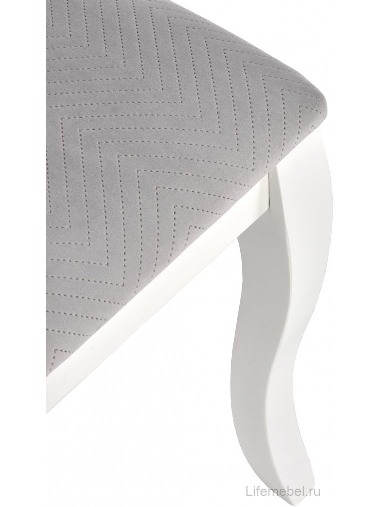 Деревянный стул Гетис белый / серый