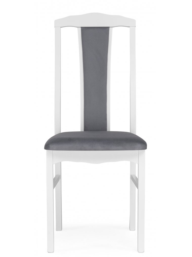 Деревянный стул Гроджин серый / белый