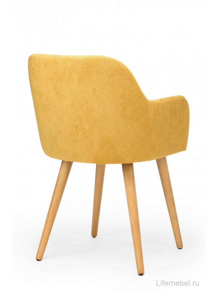 Деревянный стул Инфини 360 горчичный (ocean 016) / светлое дерево