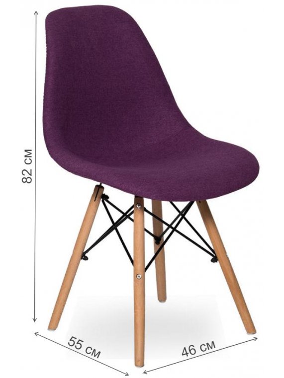 Деревянный стул DC825 purple KR860-28