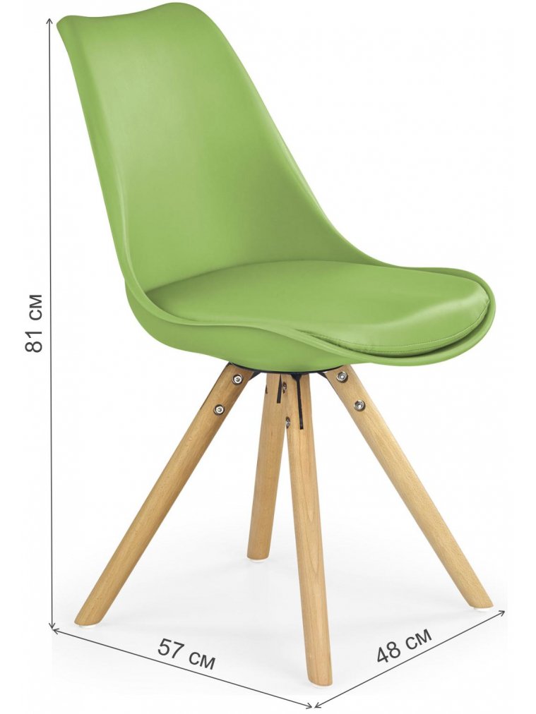 Деревянный стул K201 зеленый