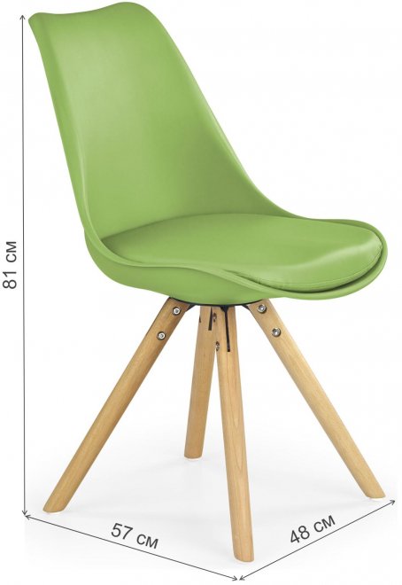 Деревянный стул K201 зеленый