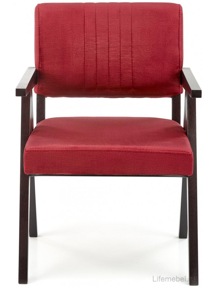 Деревянный стул Катернин бордовый / черный