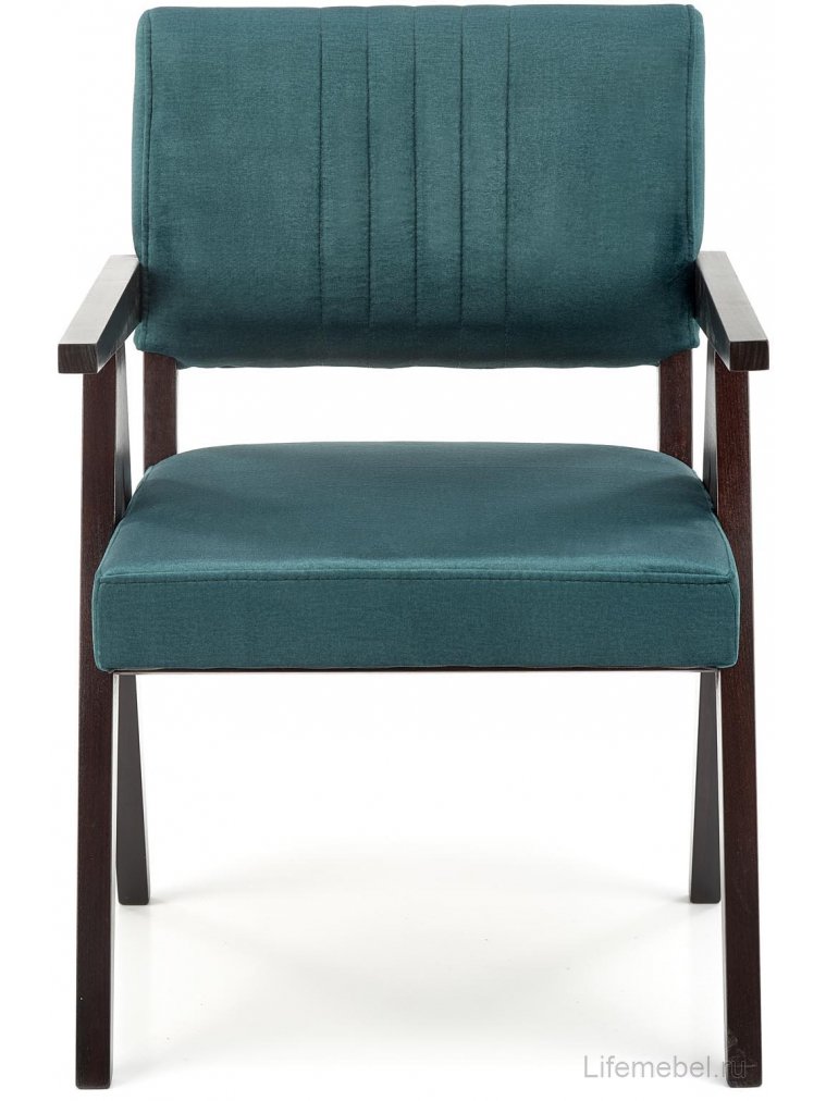 Деревянный стул Катернин зеленый / черный