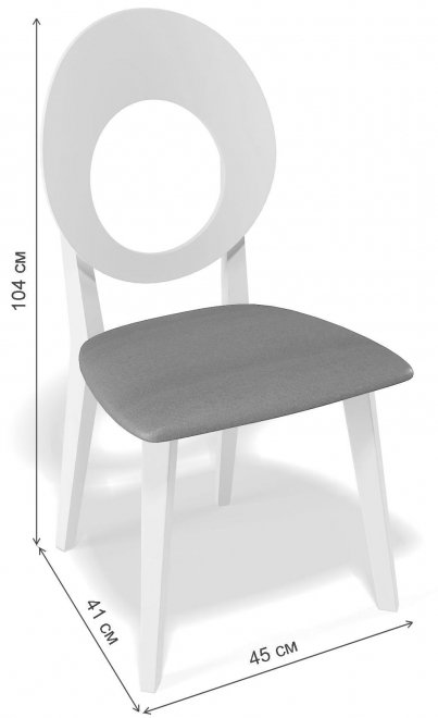Деревянный стул Kenner 115М белый / серый