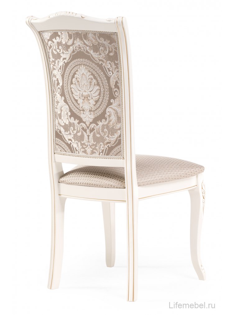 Деревянный стул Керия ткань бежевый / слоновая кость
