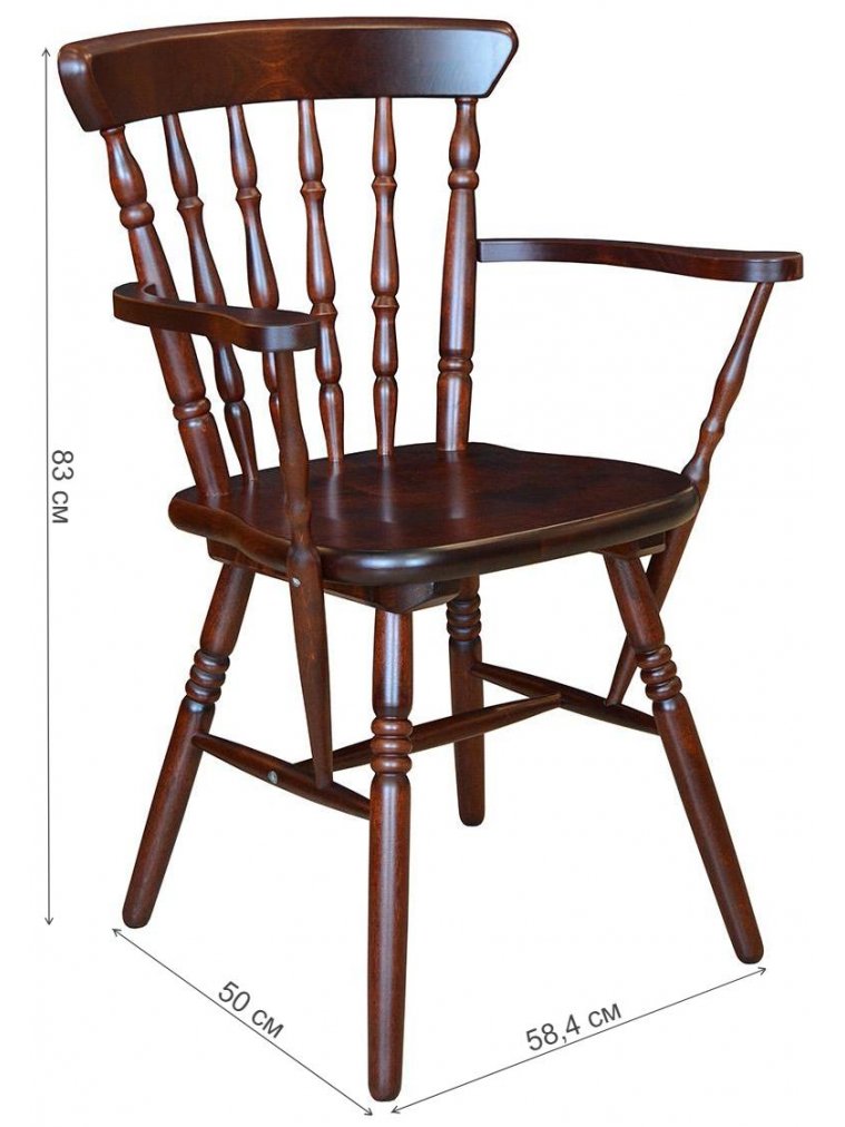 Деревянный стул Классика махагон