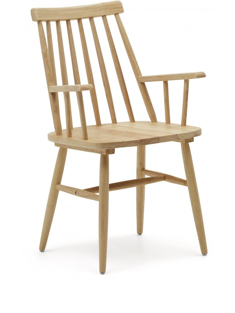 Деревянный стул Kristie с подлокотниками древесный