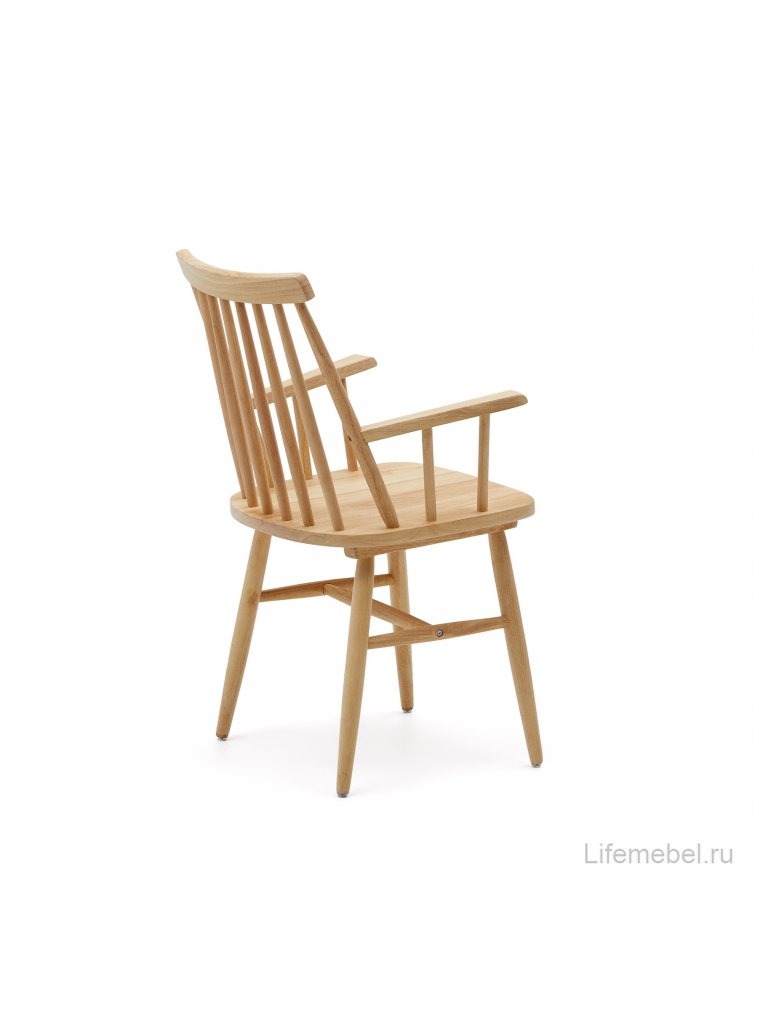 Деревянный стул Kristie с подлокотниками древесный