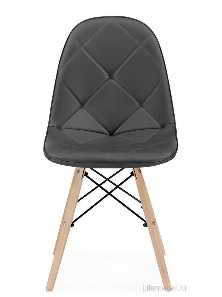 Деревянный стул Kvadro 1 gray / wood