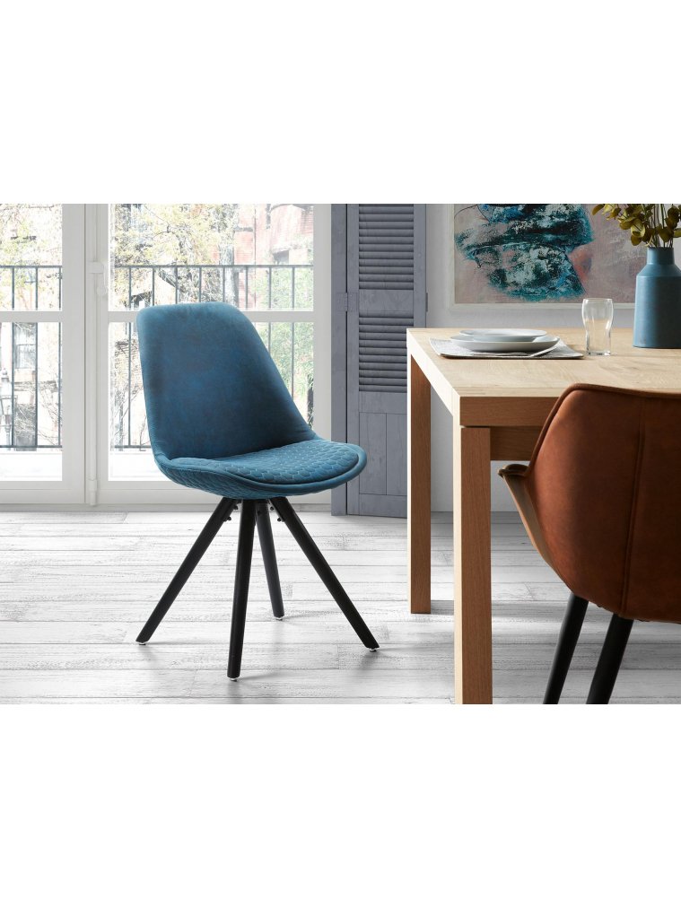 Деревянный стул Lars темно-синий